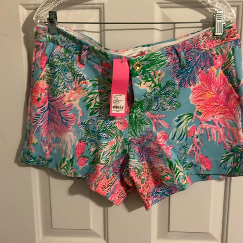 Lilly Pulitzer Callahan Knit Shorts in Celestial Blue Cay To My Heart
